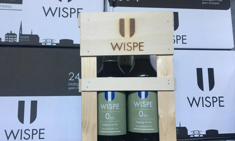Wispe 0,5% IPA in een kratje